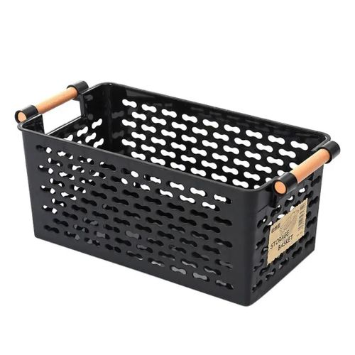 product_image_name-Generic-Plastic Storage Basket - White or Black-1