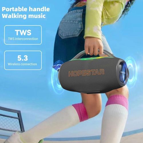 product_image_name-Generic-H87 Hopestar Party Speaker With Tws Function For Pairing To Other Speakers Bluetooth Aux USB And Mm  Card Inputs Powerful Speaker With Extra Bass - Multicolor-5