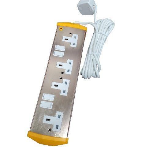 product_image_name-G & T-Metallic Extension Cable Heavy Duty 4ways Sockets, Durable & Safe-2