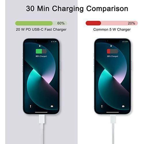 product_image_name-Generic-Super Fast 20Watts PD Lightening To Type C Cable and Port With 20watts Output For Ip8,X,Xr,Xs Max, 11,11pro,12,12pro, White-3