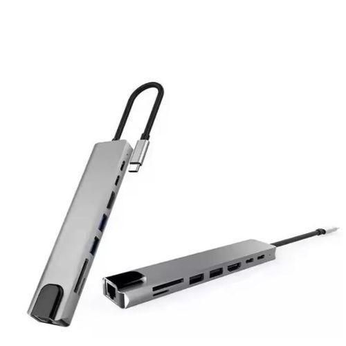 product_image_name-Original-8-in-1 Type-C HUB Converter & Docking Station – 4K HDMI, USB 3.0, PD, SD/TF, RJ45 Multi-5