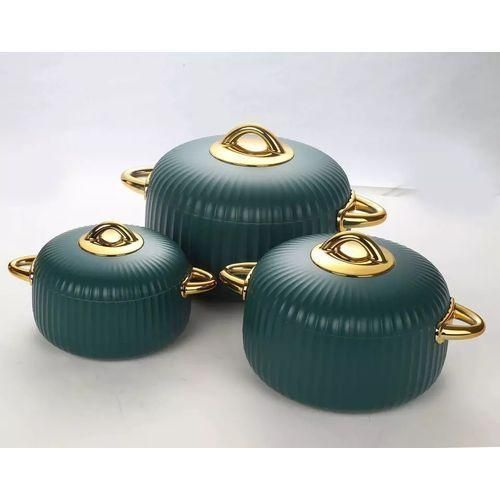 product_image_name-Generic-3Pc, 1,2,3.5Litres Food Warmer Dishes Thermal Insulation Hot Pot Casserole Lunch Boxes - Multicolors-5