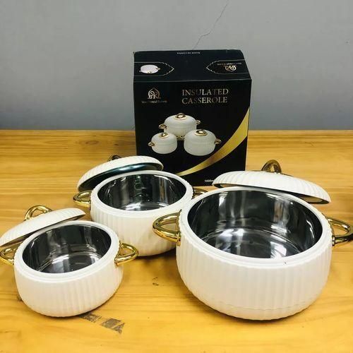 product_image_name-Generic-3Pc, 1,2,3.5Litres Food Warmer Dishes Thermal Insulation Hot Pot Casserole Lunch Boxes - Multicolors-7