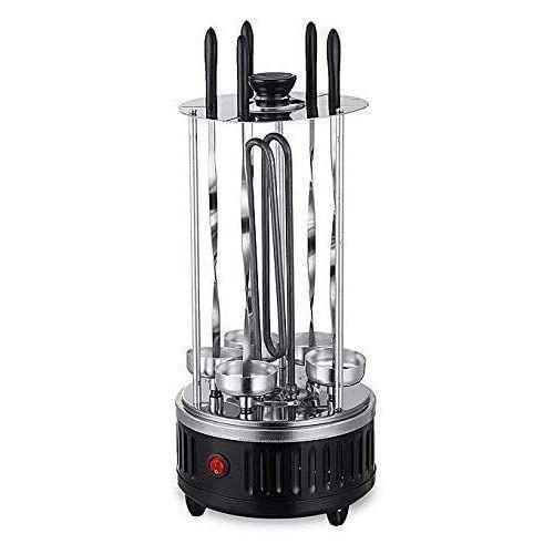 product_image_name-Generic-Electric Meat Vegetable Barbecue Kebab Machine Maker - 6 Forks, Silver-4