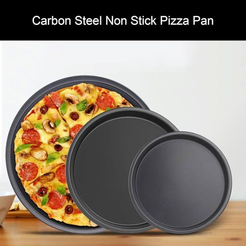 product_image_name-Generic-Non-Stick 3PC Pizza Pan Set 26,30,32cm-Color Black-1