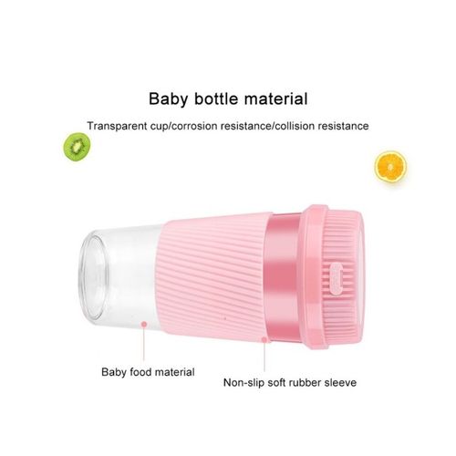 product_image_name-Generic-Rechargeable Portable Mini Blender 300ml Personal Smoothie Maker Jucier Cup USB Handheld Fruit Mixer Machine For Home Office Sports - Pink-3