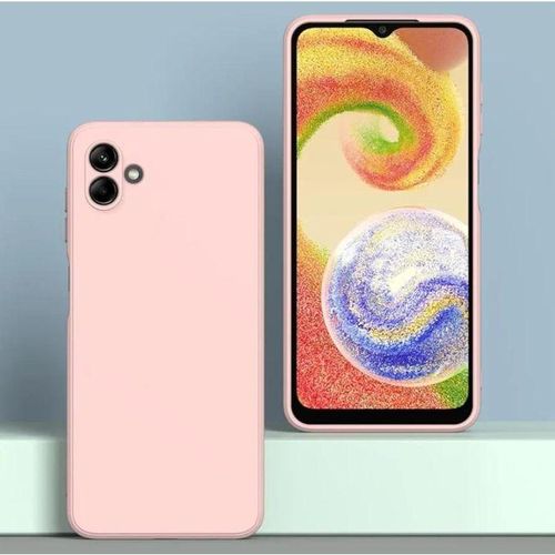 product_image_name-Samsung-Galaxy A04 A04e Luxury Soft Liquid Silicone Skin Touch Feel Cover Case Pink-2