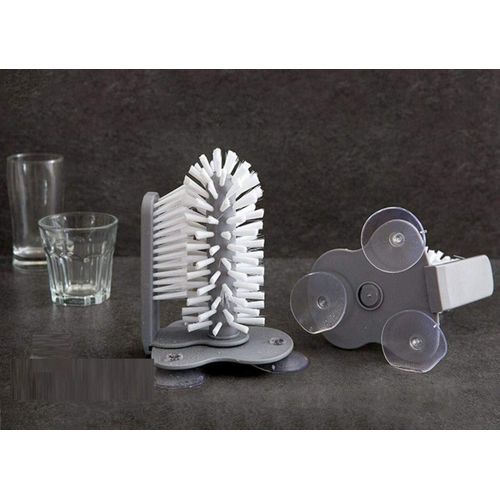 product_image_name-Generic-Glass Washer with Double Sided Bristle Brush, Glass Cup Brush Cleaner with Suction Cups, Standing Glass Bottle Cup Cleaner for Cups, Mugs, Decanters & Jugs-7