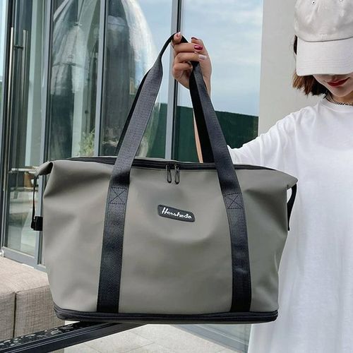 product_image_name-Fashion-Large Capacity Shoulder Bag, Handbag - Army Green-1