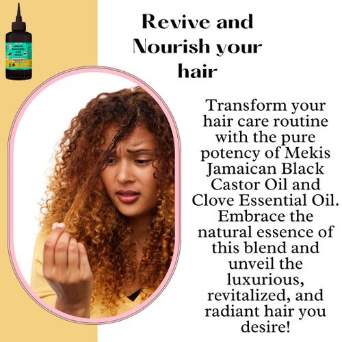 product_image_name-Mekis-Jamaican Black castor Clove Hair Oil - Stimulates Hair Growth, Strengthens strands, Reducing thinning and promoting volume.-3