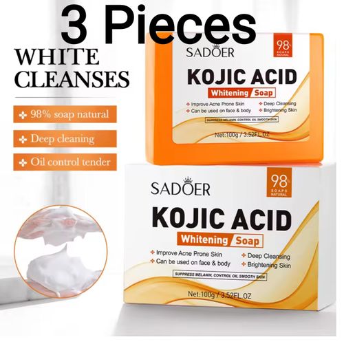 product_image_name-SADOER-3 Pieces Kojic Soap, Kojic Acid Whitening Soap-1