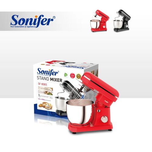 product_image_name-Sonifer-5L Blender Dough Hand Stand Mixer Food Processor SF-8065 , Black & Red-1