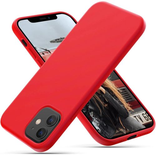 product_image_name-Apple- Iphone 11 12 13 14 15 Pro Max X Xs Max Silicone Shockproof Case Cover- Red-1