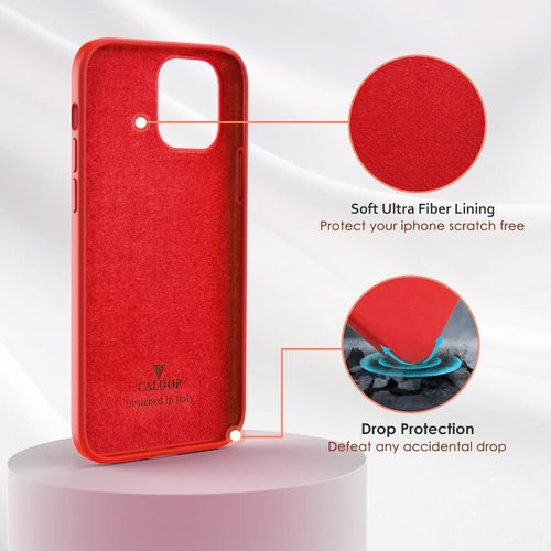 product_image_name-Apple- Iphone 11 12 13 14 15 Pro Max X Xs Max Silicone Shockproof Case Cover- Red-6