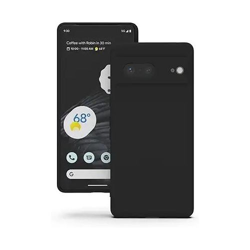 product_image_name-Generic-Silicone Case for Google Pixel 7 5G - Black (Shockproof, DustProof, Antiskid, Full Body Armour Phone Cover)-2