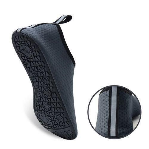 product_image_name-SHJO-Water Shoes Men Quick-dry Beach Synthetic Breathable Lightweight Aqua Swim Sports Surf Barefoot Shoes - Grey-4