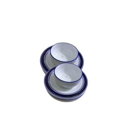 product_image_name-Generic-6 Ceramic Dinner Plates and 6 Bowls - White/Blue-1