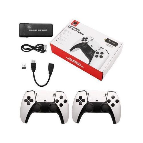 product_image_name-Generic-Original 2.4G Wireless Controller For PS1/FC/GB/GBA Arcade Retro TV Game Console 20000+ Games, M8 Pro Game Stick 4K HDMI HD Video Console - White-1