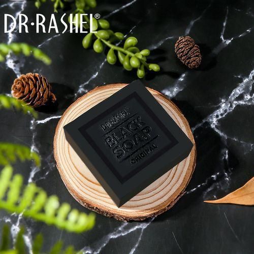 product_image_name-Dr. Rashel-Collagen & Charcoal Black Soap - 100g-2