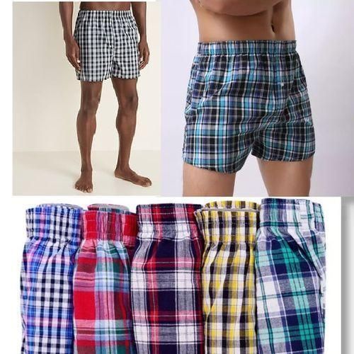 product_image_name-Fashion-5 Pack Of Men's Cotton  Boxers - Multicolor-4