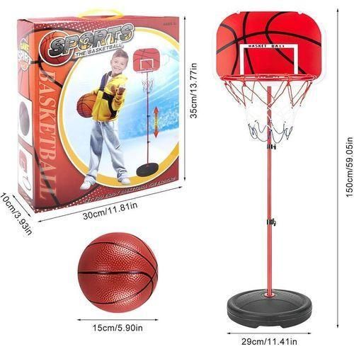 product_image_name-Generic-Kids Basketball Hoop Stand, 1.5M Adjustable Height Goal Toy-3