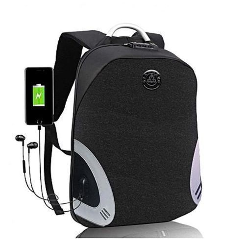 product_image_name-Generic-Anti-Theft Laptop Backpack Business Travel Bag - Unisex Design with USB Charging and Aux Port - Black-1