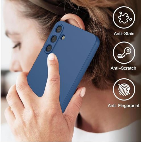 product_image_name-Generic-Galaxy A24 4G Samsung A24 4G Case,Liquid Silicone Case with Full Body Protection Soft Microfiber Lining Anti-Scratch Shockproof Protective Cover for Samsung Galaxy A24 4G,Blue-3
