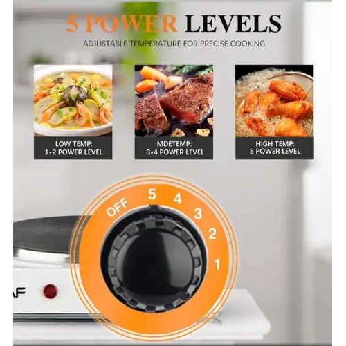 product_image_name-RAF-Electric Ceramic Stove 1000 W cooking hot plate with temperature control overheat protection electric cooker- Black-7