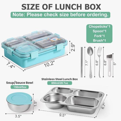 product_image_name-Binun-4compartment stainless steel bento lunch box features four compartments and includes a utensil set with a cleaning brush-2