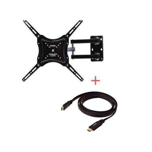 product_image_name-Generic-Pack Of Rotating TV Mount 14 To 55 Inch Plus HDMI Cable - Black-1