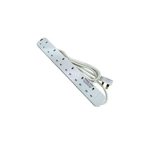 product_image_name-Generic-Original 6 Way Extension Cable & Flat Iron  - Silver , White-4