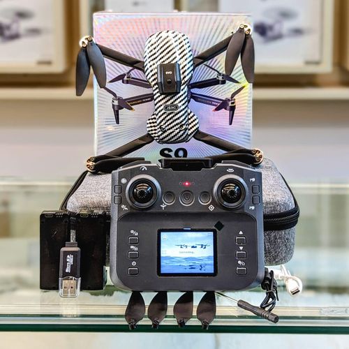 product_image_name-Generic-Drone With High Definition Two Cameras(gimbals) And Controller Screen WiFi FPV Foldable Drone 2.4G 6 Axis RC Quadcopter Altitude Hold For Photography etc-Multi Colour-1