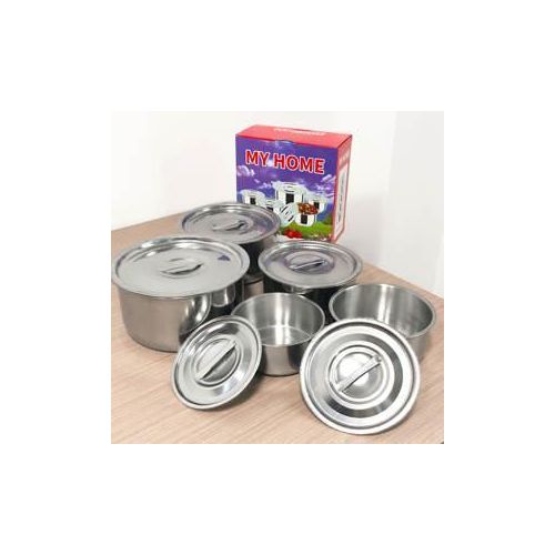 product_image_name-Generic-5 pieces Of serving Dishes - Silver.-1