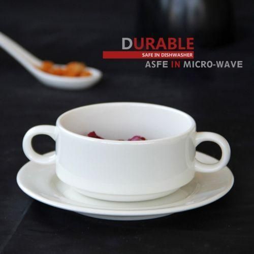 product_image_name-Generic-6 Pieces Of Ceramic Soup Cup Bowls With 6 Saucers-White..-2