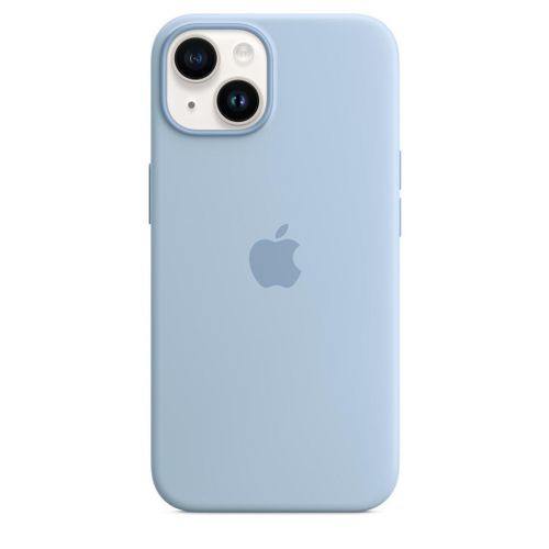 product_image_name-Apple-iPhone 14 Silicone Case with MagSafe Phone Case Phone Cover For iPhone 14 Light Blue -4