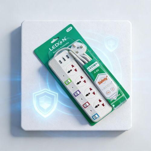 product_image_name-Generic- 2500W, 10A, 250V~, 1.5m Cable, Home Use Extension Cords with Safety Shutter and High Temperature Resistance-1