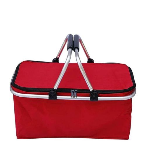 product_image_name-Generic-Collapsible Insulated Picnic Basket with Aluminum Handle – Foldable Storage & Cooler Bag (Multicolor)-2