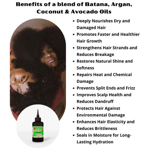 product_image_name-Mekis-Batana, Argan, Coconut & Avocado Oil Blend - Deeply Nourishes Dry and Damaged Hair, Strengthens Hair Strands and Reduces Breakage,  Restores Natural Shine and Softness  Repairs Heat and Chemical Damage-2