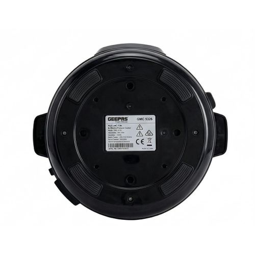 product_image_name-Geepas-GMC 5326 ,6L Electric Pressure Cooker with 14 Different Cooking Modes - Silver, Black.(1YRS WRNTY)-5