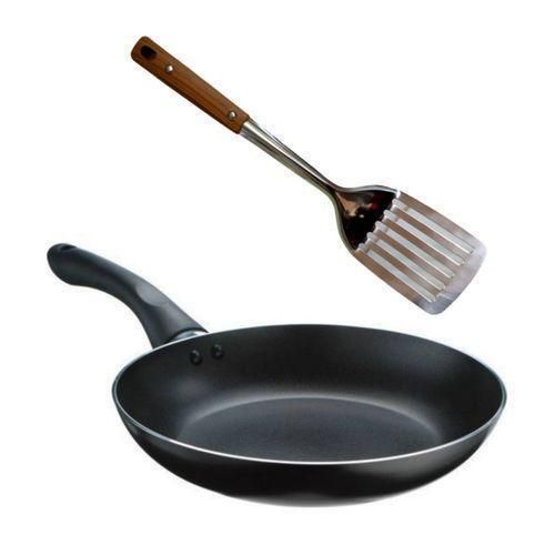 product_image_name-Generic-22cm Non Sticky Frying Pan And Spoon - Multicolor-1
