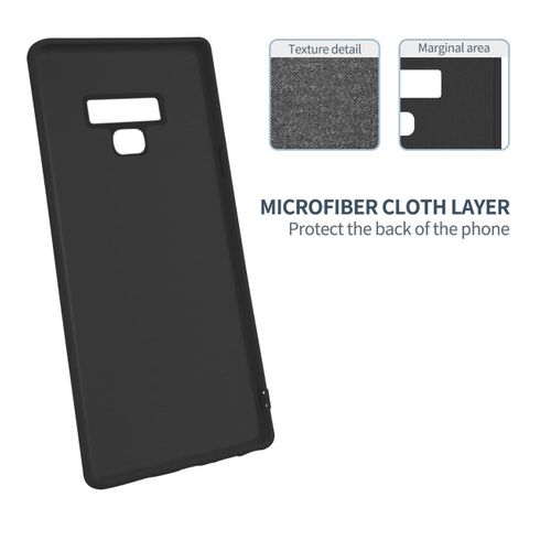 product_image_name-Generic-Galaxy Note9 Case, Liquid Silicone Slim Soft TPU Fit Full Body Protection Shockproof Phone Cover for Galaxy Note9 6.4" (Black)-2