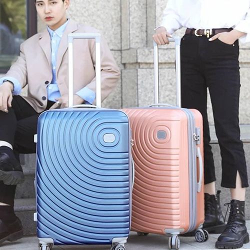 product_image_name-Generic-1 Piece Of 20 inch Expandable Geometric Luggage Sets Hardside Suitcase Carry-on Code Lock Travel Trolley Suitcase Sets- Multicolor-2