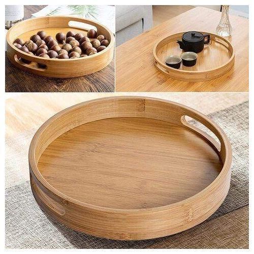 product_image_name-Generic-Versatile Nesting Wooden Serving Tray Set (3 Pieces) - Multicolor-3