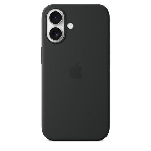 product_image_name-Generic-iPhone 16 , 16 Plus  Silicone Phone Case with MagSafe Phone Cover – Stone Black-4