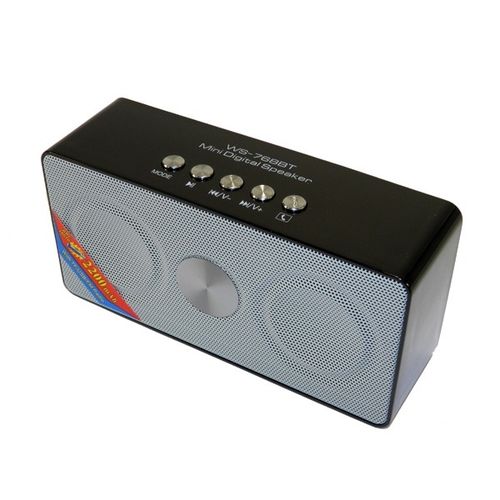 Shop Ws Mini Speaker With FM Radio Micro SD USB Black Grey