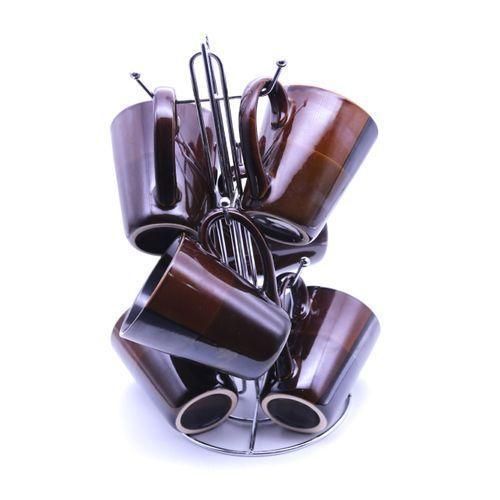 product_image_name-Generic-6 pieces of Ceramic Cups - Brown-1