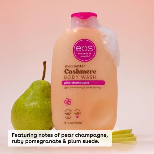 product_image_name-Eos-Shea Better Cashmere Body Wash, Pink Champagne, Moisturizing and Nourishing, pH Balanced Creamy Gel Formula, Paraben & Phthalate Free, Sensitive Skin 16 OZ-4