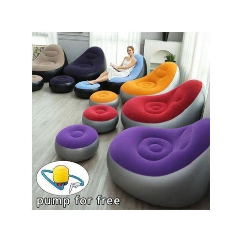 product_image_name-Generic-Inflatable Air Sofa/Inflatable Lounge Chair for Adults - Multicolor-3