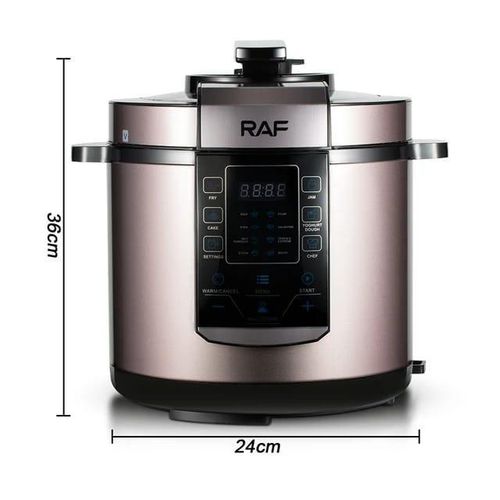 product_image_name-RAF-Multifunctional 6L Slow Cooker Smart Programmable Digital Electric Rice Pressure Cooker Stew Pot Safe Operation-  Multicolor-5