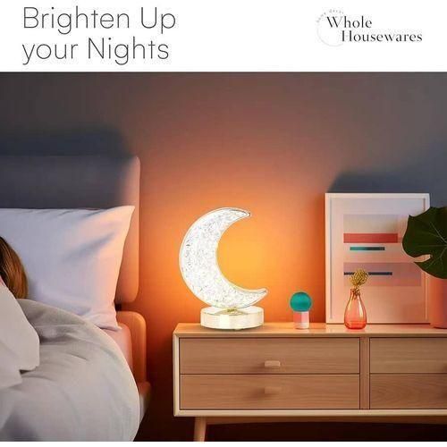 product_image_name-Generic-Celestial Crystal Moon Table Lamp with Metallic Base - Multicolor-3